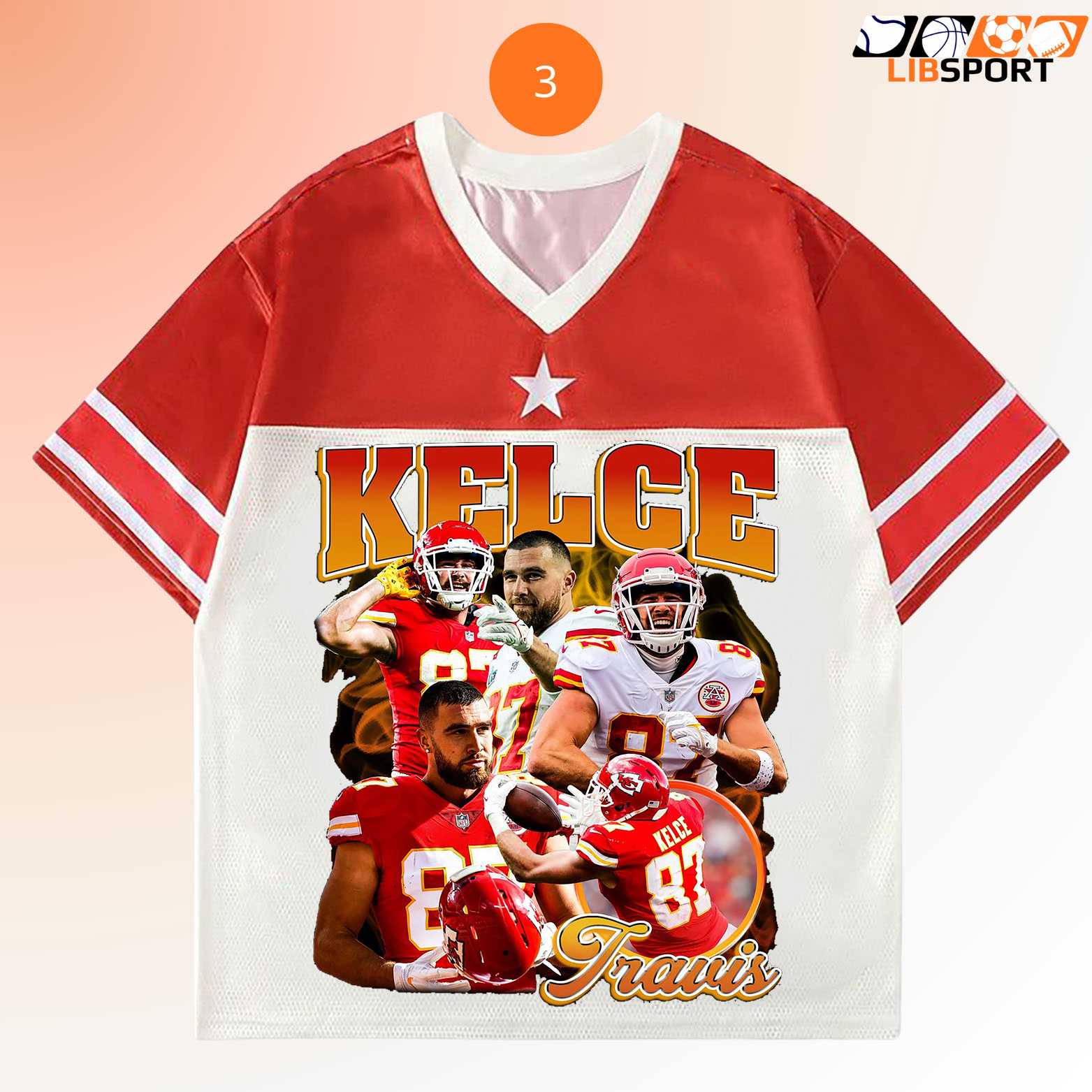 Travis Kelce Jersey, Kansas City Chiefs Nfl Shirt, Football Unisex Tee